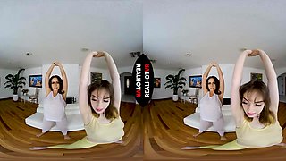 UP CLOSE! - My Dirty Talking Girlfriend & I Want You To Blow A Load All Over Our Yoga Pants - RealHotVR