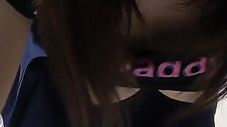 A Japanese Girl in Wedgie Thong Panties Cleans Her Apartment While Repeatedly Fixing Her Big Tits That Stick Out of Her T-shirt