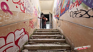 Miss Lilith D. Fucks Herself and Squirts in Old Ruin