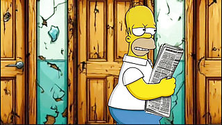Married Housewife Gets Fucked in a Dirty Toilet. Cartoon Parody