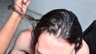 Upset Venezuelan Maid Fucks Hard After Washing Dishes - Big Natural Tits Latina Teen