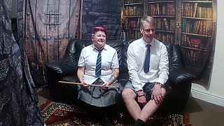 Teachers Dirty Slut $ Boyfriend Called to the Headmasters Office