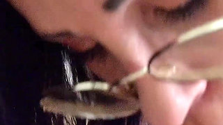 German Scout - First Anal Sex Casting with Glasses Girl Natasha Ink with Saggy Tits