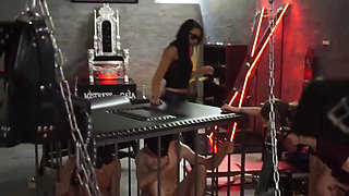 Three femdom girls want to punish their slaves