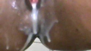 Recording My Stepsister When She Opens Her Ass and Squirts From Her Clitoris and I Get Excited and Cum