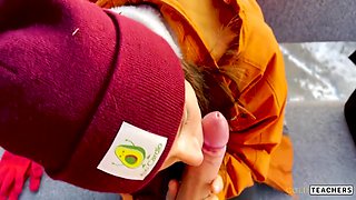 Naughty Stranger Seduced Me With Public Blowjob In Mountain Cableway And Begged To Cum In Mouth