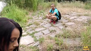 Hunt4k. fellow needs currency so why allows stranger to screw his cute girlfriend liliane