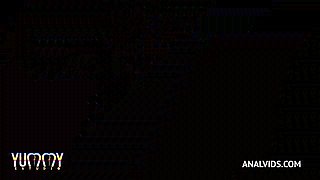 Horny Slut Karoll Ferraz gets hardcore anal fucking with DP