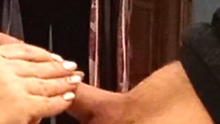 Neighbor Does an Oil Dick Hand Job