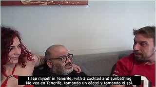 38 - Italian Chick Gets Fucked Hard On The Couch By Muscular Man (with Bambi Maso And Gym Mike)