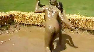 Big Boob Naked Mud Wrestling