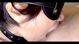 Mayu No83: Convulsions, Squirting, Drinking Semen, Collar, Maid Cosplay, Blindfold, Anal Vibrator 2-hole Sex, Creampie