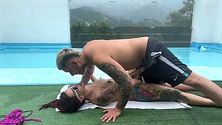An afternoon by the pool and lots of sex at the best hotel in the city