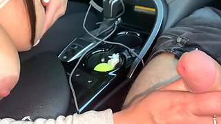 A Taxi Driver With Big Tits Jerks Off A Clients Dick Instead Of Giving Up