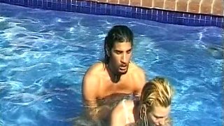 An Amazing German Blonde Gets Her Holes Smashed in the Pool