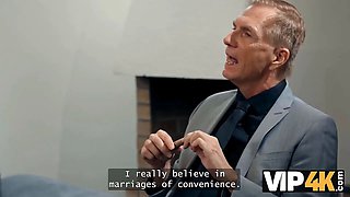 Vip4k. i deepthroated stepdaddy's cock not to sight foolish! and my boyfriend was watching it