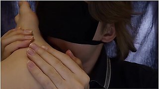 Licking And Kissing My Feet And Fingers