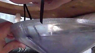 Two Horny MILF"s Spit and Piss in Their New Toilet