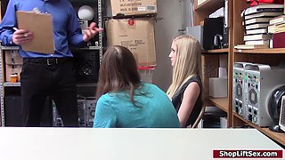 Steamy Shoplifter humped while bf watching