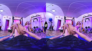 Sex in the Gym; Petite Pornstar POV VR Porn - SexLikeReal