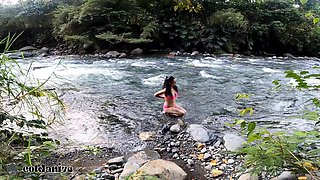 Outdoor Sex Now at the River Blowjob with Sex and Happy Ending Rimming