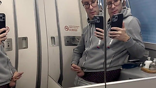 First Batch of Smaller Videos! Jerking off on Plane the Second Time
