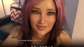 Big-boobed mom finally back together in summertime saga fun