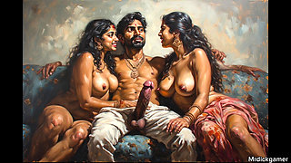 Indian wife cheating on her husband with her ex lover have some good massage and romantic fuck