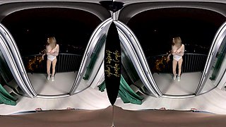 Risky Balcony Sex With Hot Amateur Blonde - AmateurCouplesVR