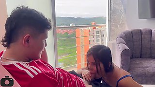 Latina stepsister cheers me up after bad soccer game - Amateur Porn