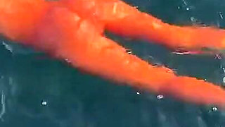 Monika Fox Morning Swimming Naked in the Bay