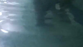 Foot Fetish My Stepmom Models Them in the Hotel Pool