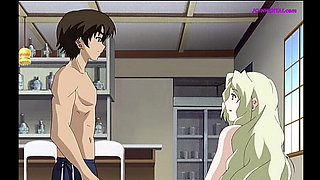 Blonde Mommy Seduces a Boy Outdoors With a Quick Fuck Tits