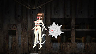 prickly ghost monster fucked her with a huge cock and stretched her tight pussy
