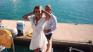 Sex on the open water with tasty rich MILF Shalina Devine