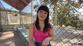 Hot shy young beauty succumbs to her desires and has a wild sex with a stranger