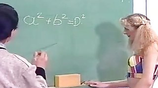 Teacher spaning bad students