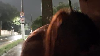 I risked masturbating at the bus stop next to a beautiful redhead.