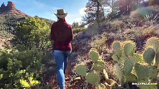 Curvy White Girl Fucked Outdoors in POV