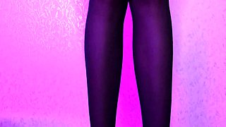 Busty brunette solo masturbation