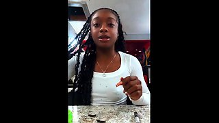 Hot Black Maid Does Some Webcam Black and Ebony