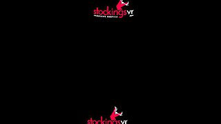 When The Lights Go On Starring Lola Ver - Inserting A Bottle While Wearing Stockings
