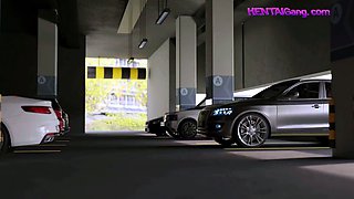 Car Sex with a Voluptuous 3D Stepmom