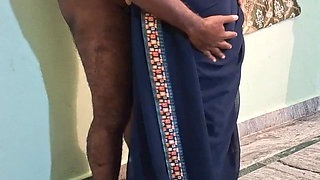 Wife in Saree Sex with Neighbour