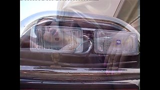 Sexy Car Wash with Two Beautiful Young Lesbians Fucking Pussy with Dildo