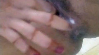 College girl fingring in bathroom