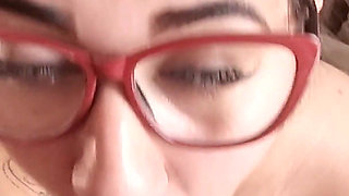 Hot Secretary Swallows Every Drop After Work