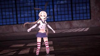 Hentai redhead gives blowjob and having sex