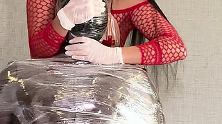 Dominafire Hand Over Mouth Milking Slave