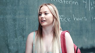 Teacher Cherie Deville masturbates with Britney Light in the classroom